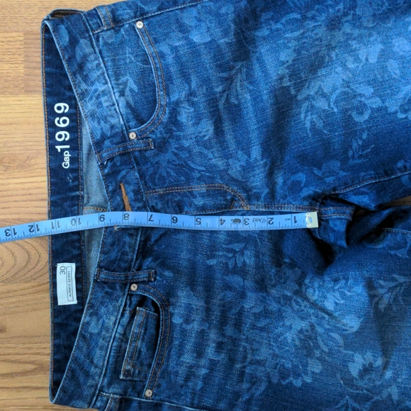 Gap 1969 Floral Print Skinny Ankle Capri Jean - Picture 4 of 10